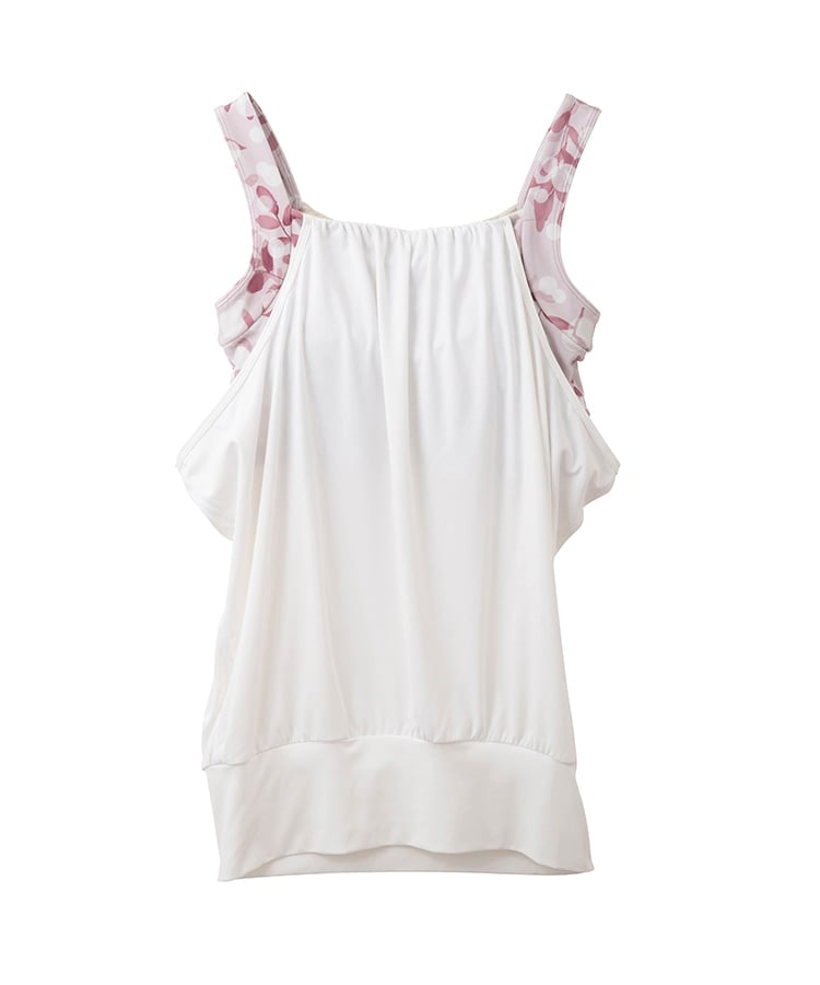 SUKALA】リーフレイヤードタンクトップ(Sサイズ ダークネイビー