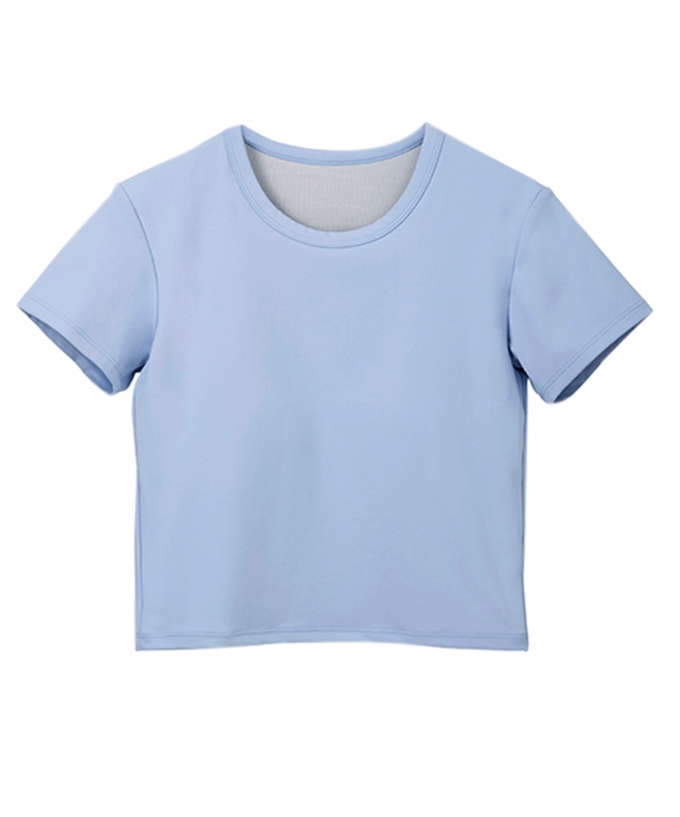 SUKALA】カップ付きクロップドTee(Sサイズ ペールブルー・ボルドー