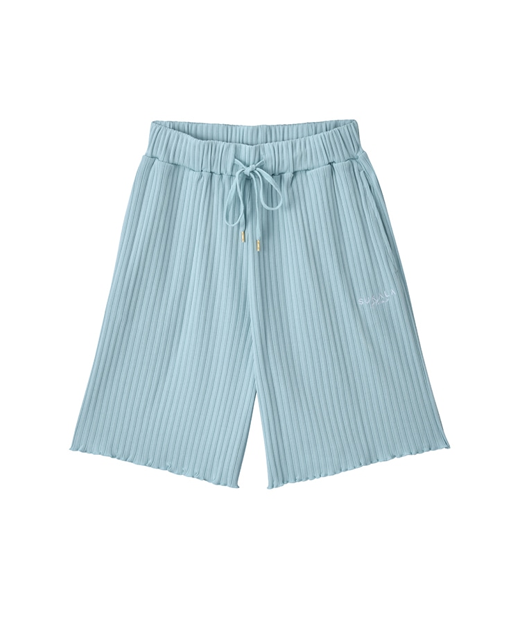 SUKALA HOME】リラックスミドルリブパンツ(M・Lサイズ ブルーグリーン