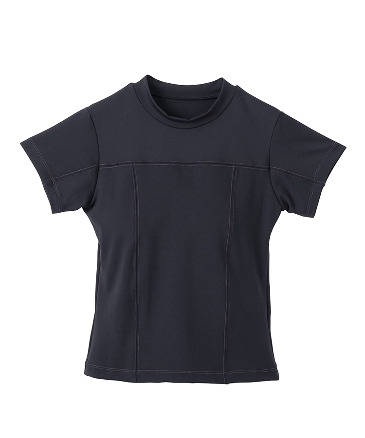 SUKALA】カップ付きミニハイネックTee(S・Mサイズ ボルドー・ホワイト