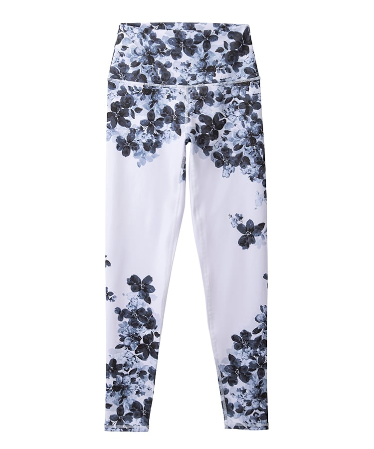 SUKALA】フルオブフラワーパネルレギンス(S・Mサイズ ブルー・モーヴ