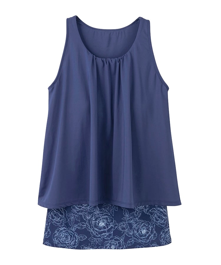 SUKALA】ブルーミングフラワープリーツタンク(XS・Sサイズ クリア