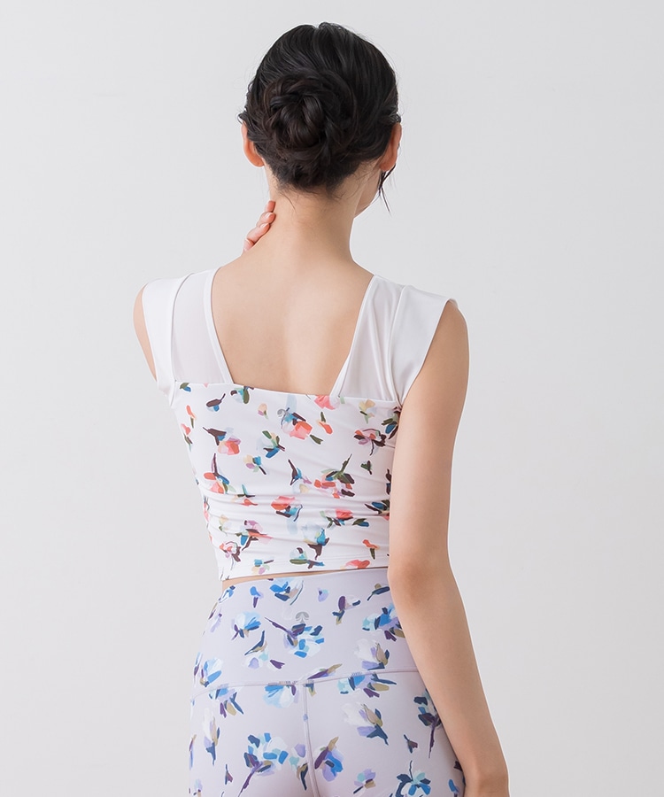 SUKALA】ローズプリントグレースショートトップス(S・M・Lサイズ