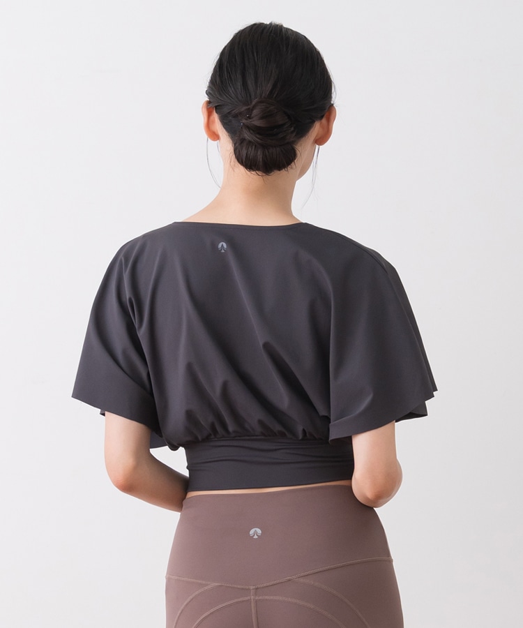 SUKALA】ブラトップ付きバルーンカシュクールトップス(Sサイズ