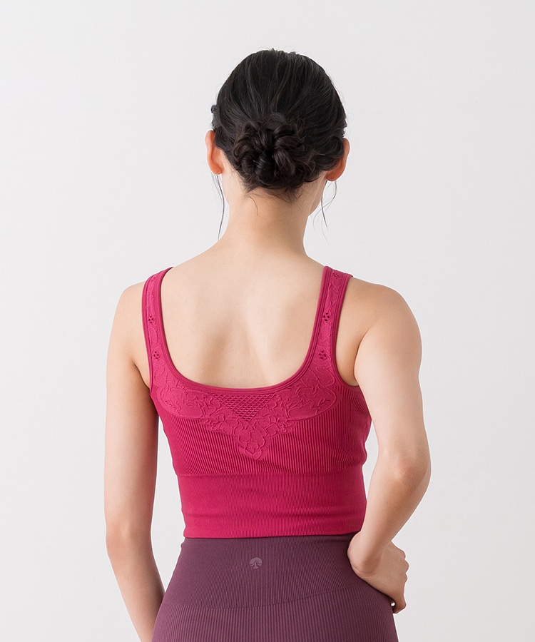 SUKALA】アクティブデイジーブラトップ(XS・Sサイズ ルビーピンク