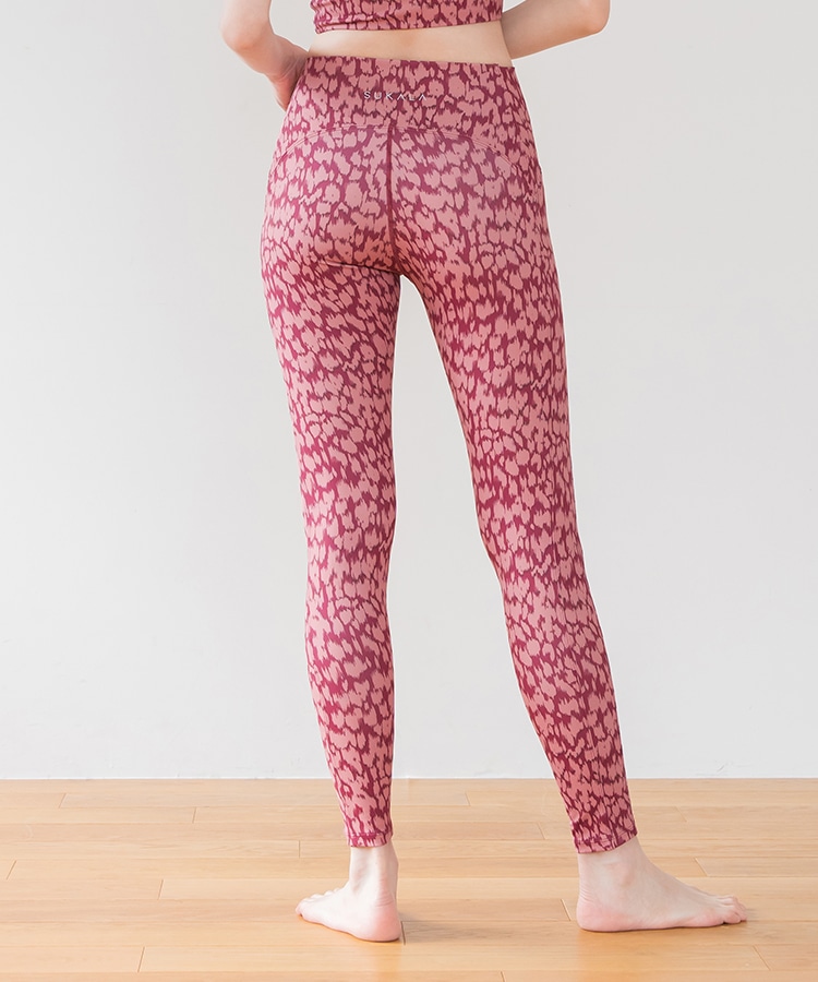 SUKALA】レオパードプリントレギンス(S・M・Lサイズ ピンクレオパード