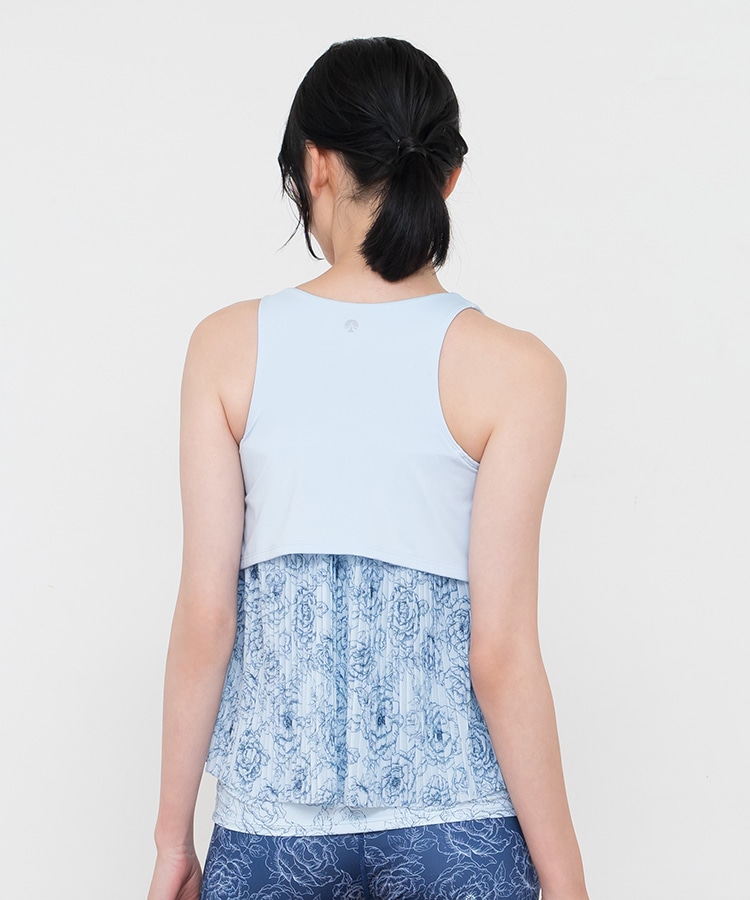 SUKALA】ブルーミングフラワープリーツタンク(XS・Sサイズ クリア