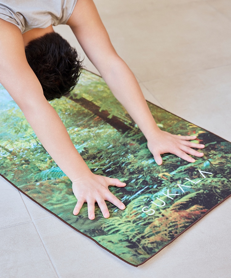 SUKALA】プリントヨギラグ(クリスタルブルー): ヨガグッズLAVA公式