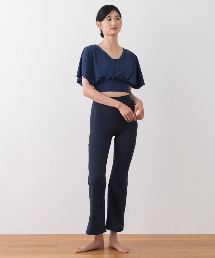 SUKALA】ブラトップ付きバルーンカシュクールトップス(Sサイズ