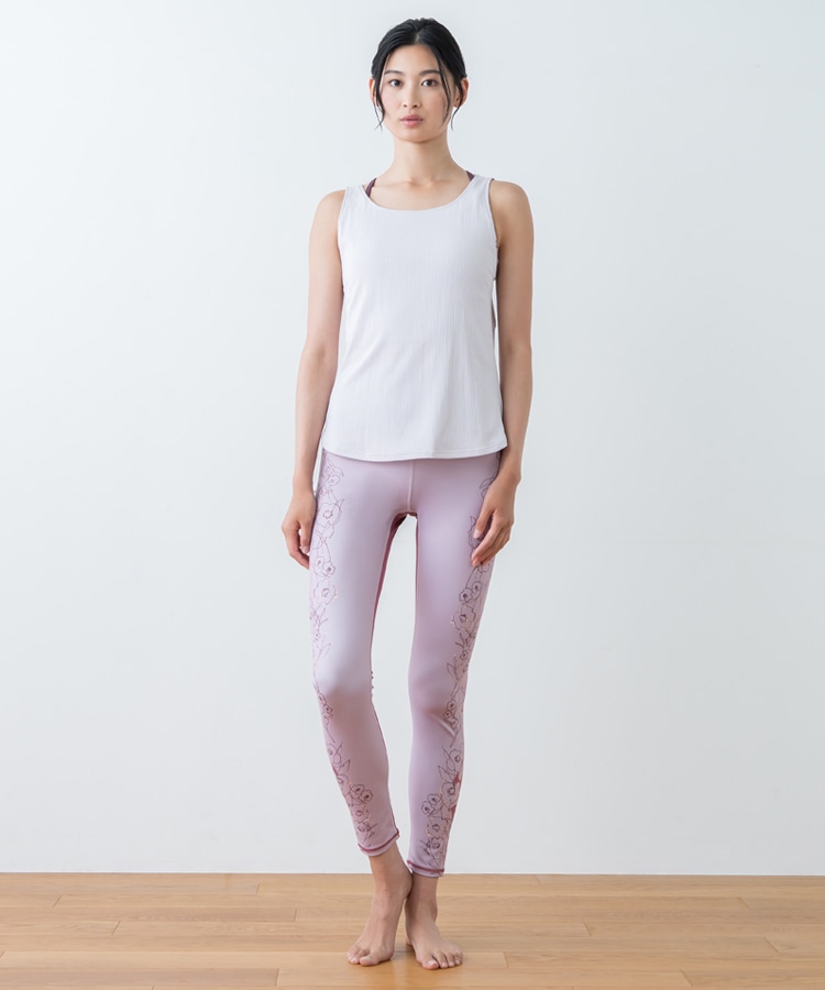 SUKALA】ドローイングフラワーセパレートタンクトップ(Lサイズ ダーク