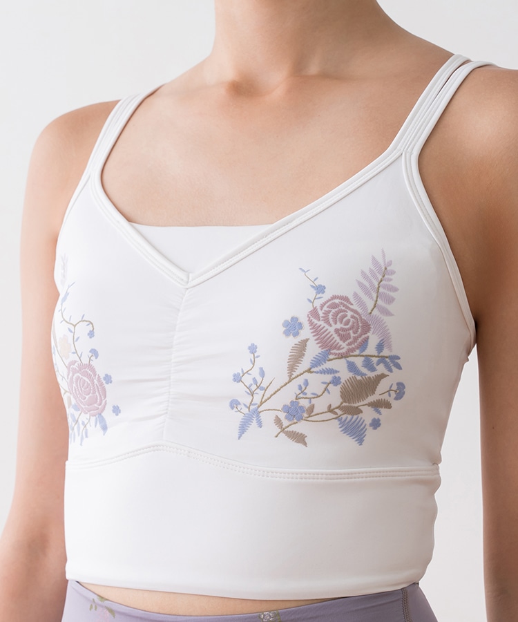 SUKALA】フラワーブーケブラトップ(Sサイズ ブラック・オフホワイト