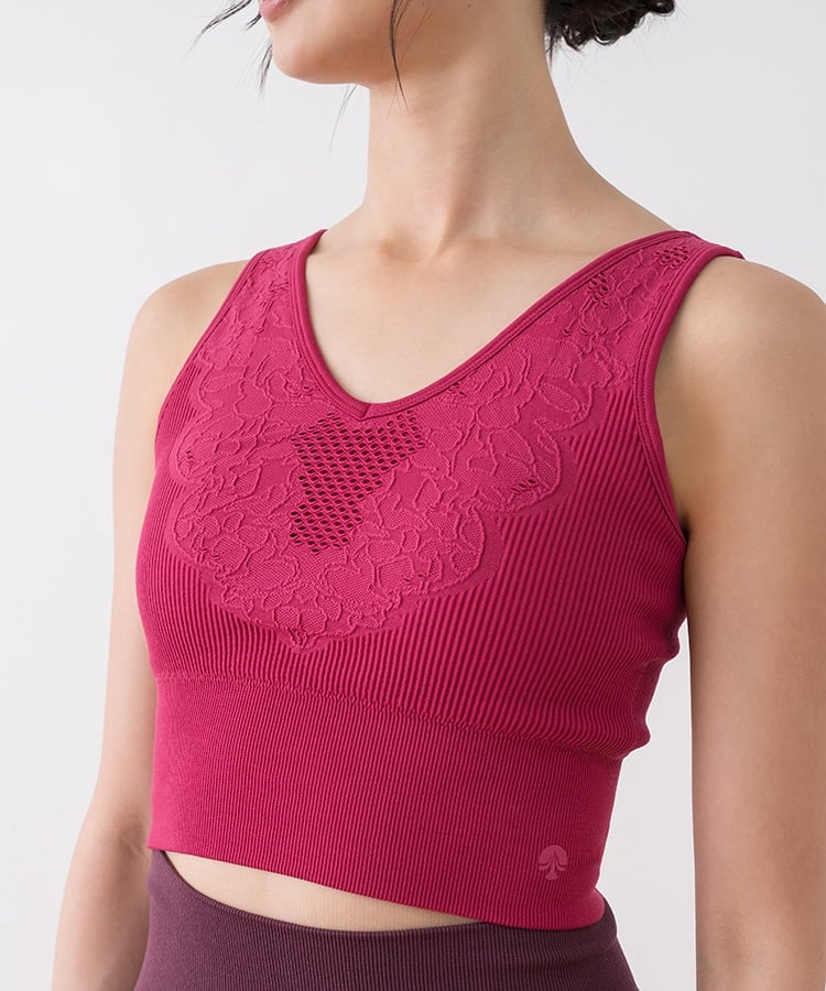 SUKALA】アクティブデイジーブラトップ(XS・Sサイズ ルビーピンク