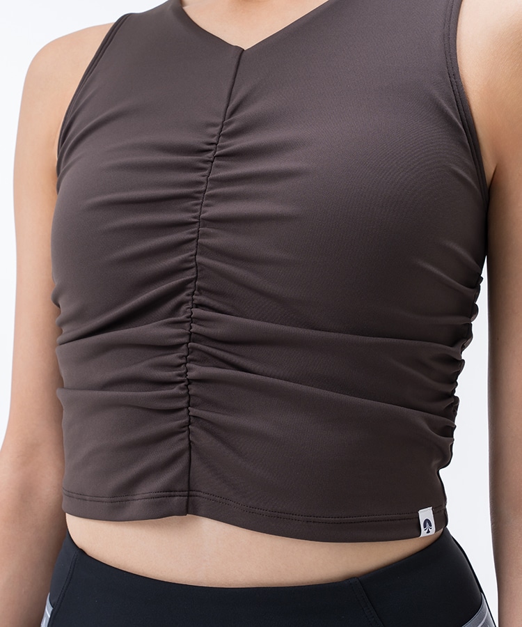 SUKALA】アメリカンスリーブギャザータンクトップ(XS・S・Lサイズ