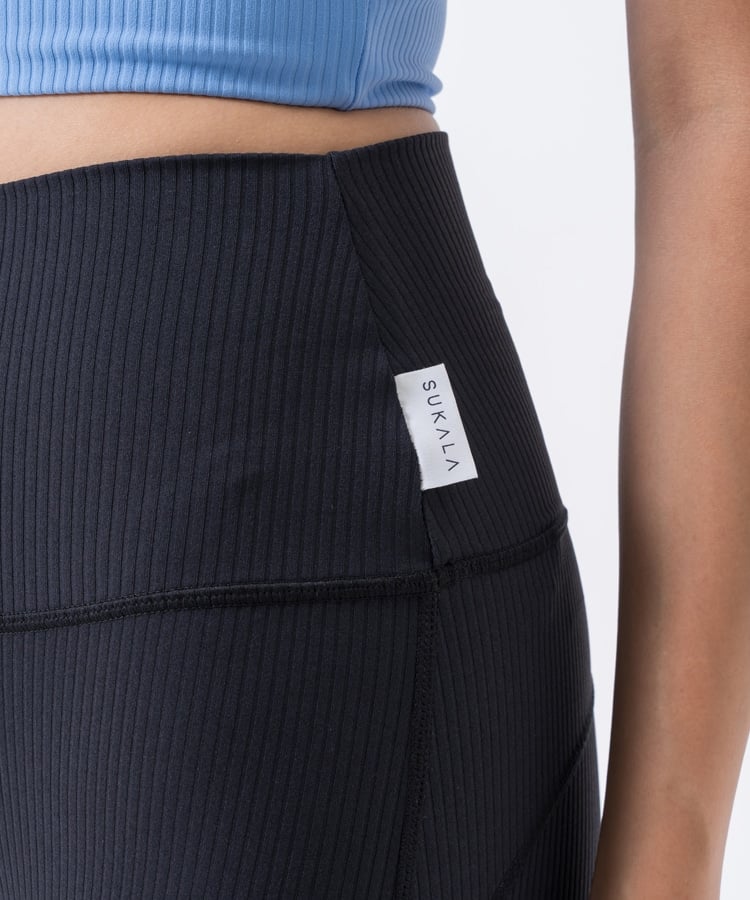 SUKALA】ベーシックリブアクティブレギンス(XS・Mサイズ ブラック