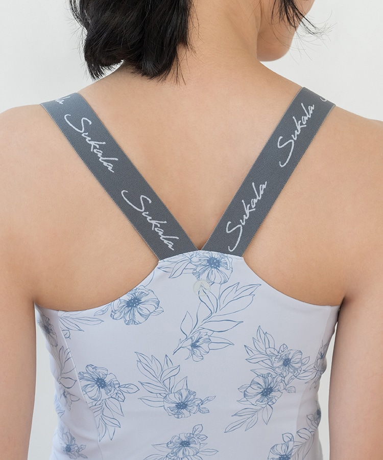 SUKALA】Yストラップロゴブラトップ(M・Lサイズ オフホワイト