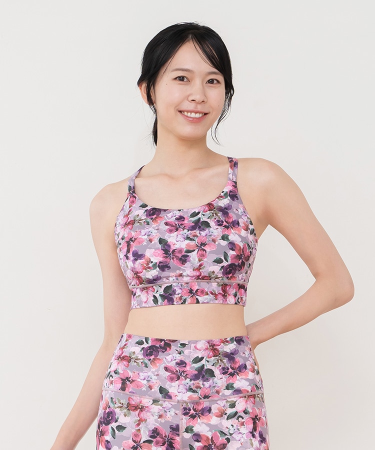 SUKALA】フルオブフラワーセパレートタンク(Sサイズ モーヴ・ローズ
