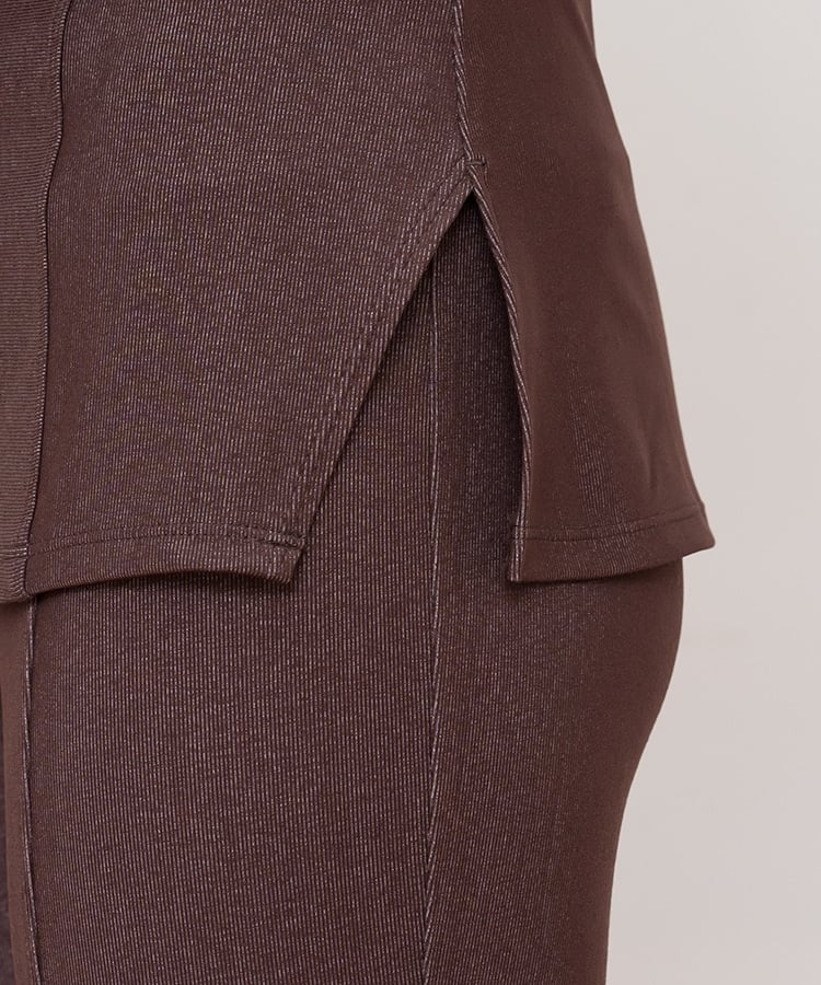 SUKALA】リブデニムロングキャミソール(XSサイズ チョコレートブラウン