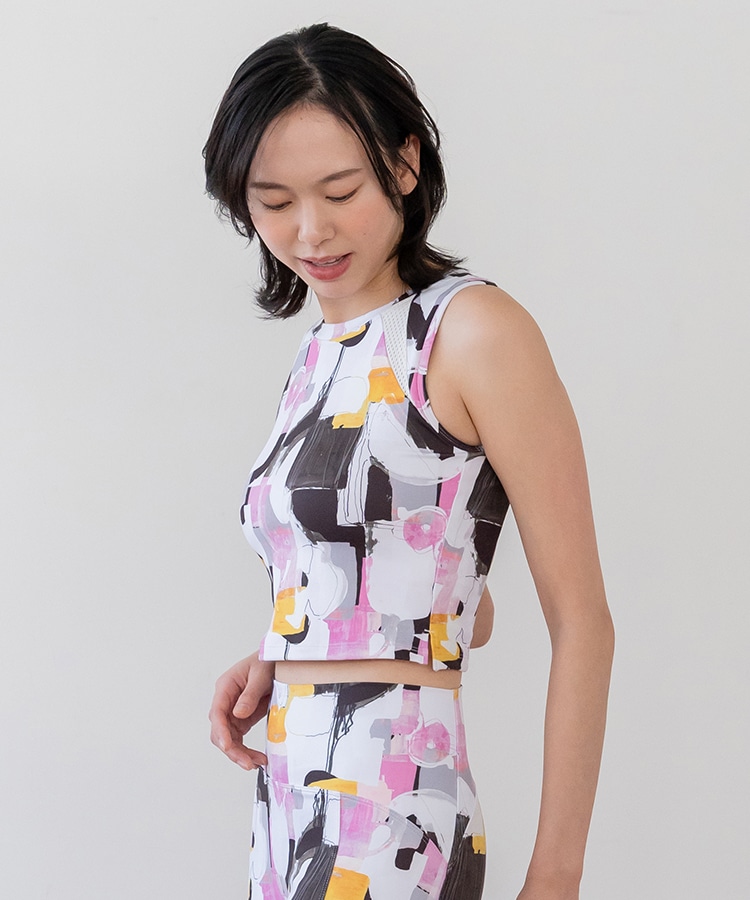 SUKALA】ミックスプリントブラタンクトップ(XS・S・M・Lサイズ