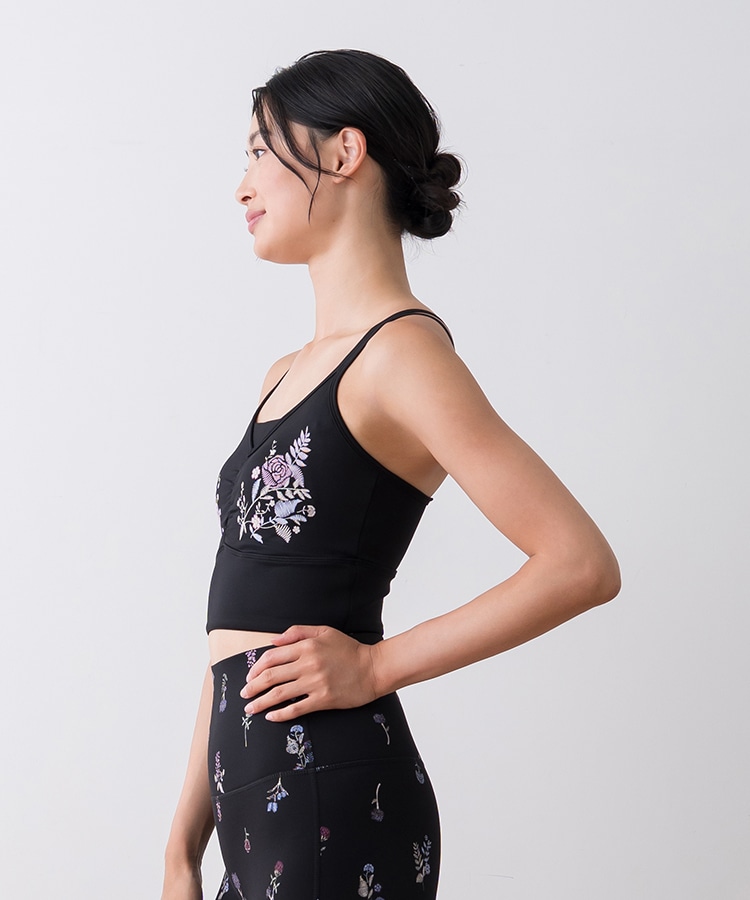 SUKALA】フラワーブーケブラトップ(Sサイズ ブラック・オフホワイト