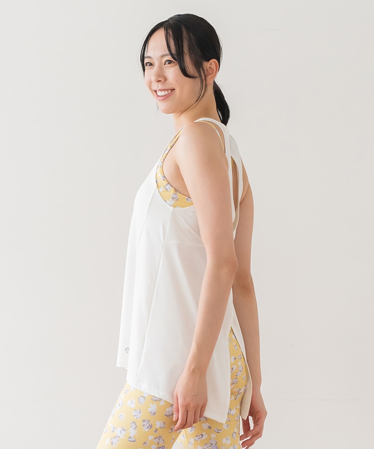 SUKALA】フラワープリントセパレートタンクトップ(XS・Sサイズ