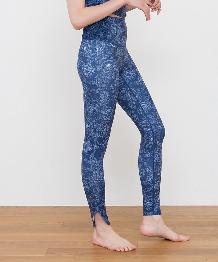 SUKALA】ブルーミングフラワーレギンス(Sサイズ ネイビー