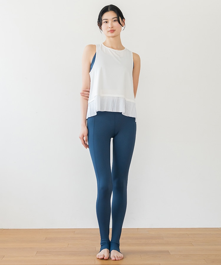 SUKALA】プリーツタンクトップ(S・Mサイズ オフホワイト・ライラック