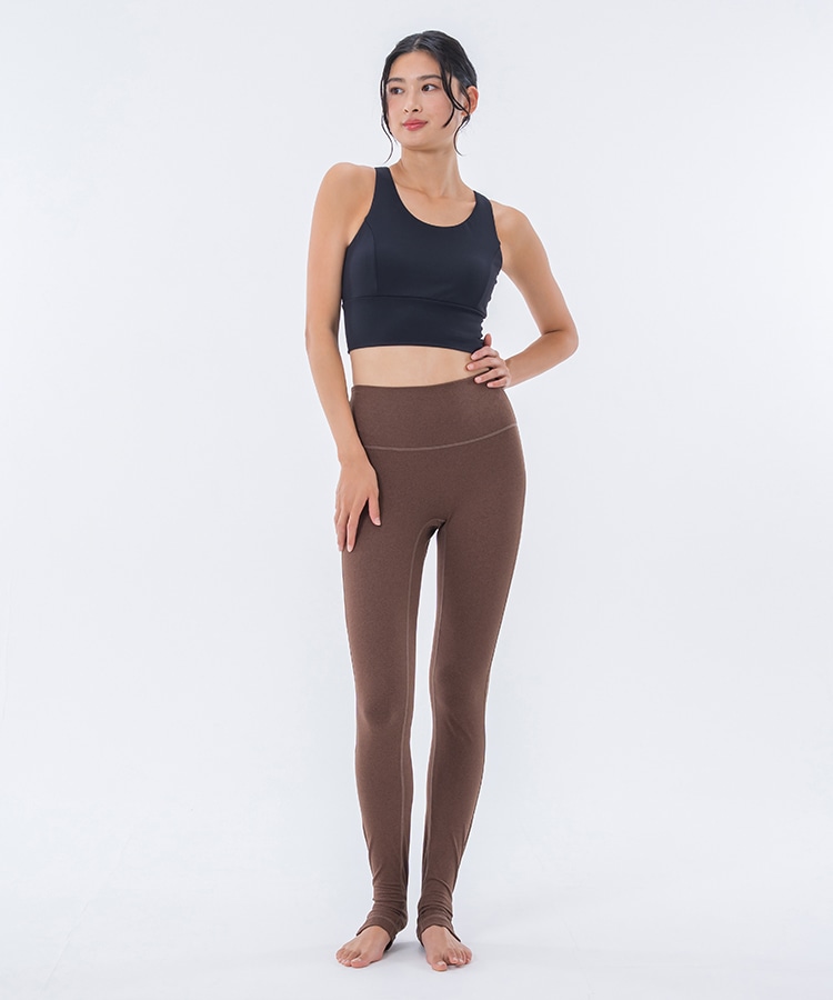 SUKALA】メランジトレンカレギンス(S・M・Lサイズ モカブラウン