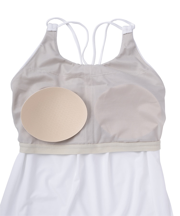 SUKALA】フロントギャザークロスキャミソール(S・Lサイズ スモーク