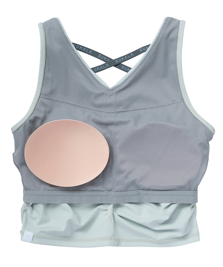 SUKALA】アメリカンスリーブギャザータンクトップ(XS・S・Lサイズ