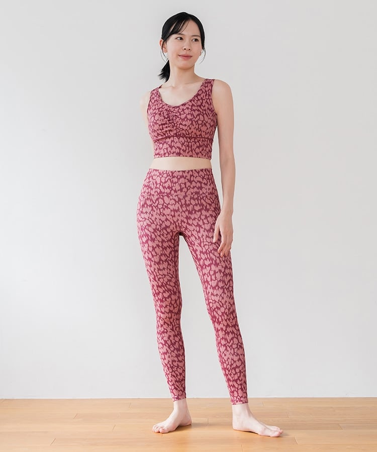 SUKALA】レオパードプリントレギンス(S・M・Lサイズ ピンクレオパード