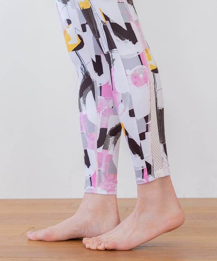 SUKALA】ミックスプリントレギンス(XS・S・M・Lサイズ ブルーミックス