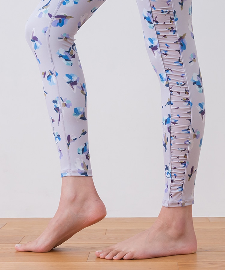 SUKALA】ローズプリントレギンス(XS・S・M・Lサイズ ブラック