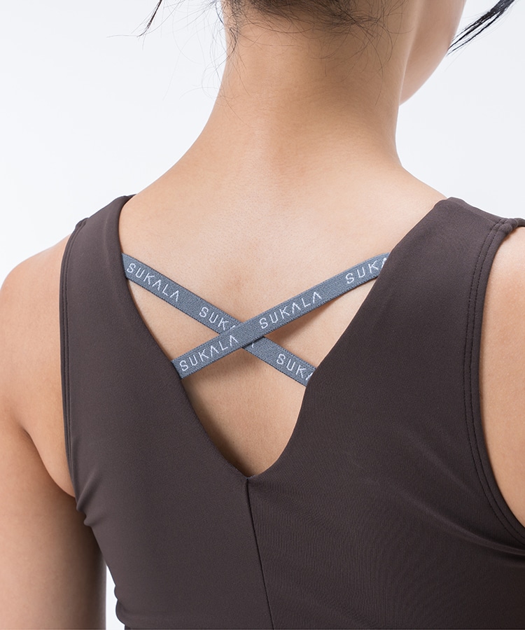 SUKALA】アメリカンスリーブギャザータンクトップ(XS・S・Lサイズ