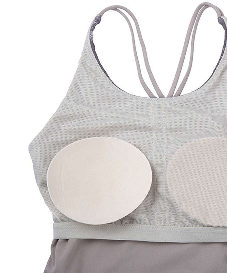 SUKALA】フラワープリントカバータンクトップ(Sサイズ ピンクブラウン