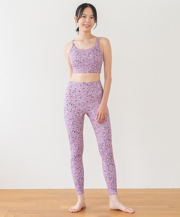 SUKALA】フラワープリントレギンス(XS・S・M・L・LLサイズ ダスティ