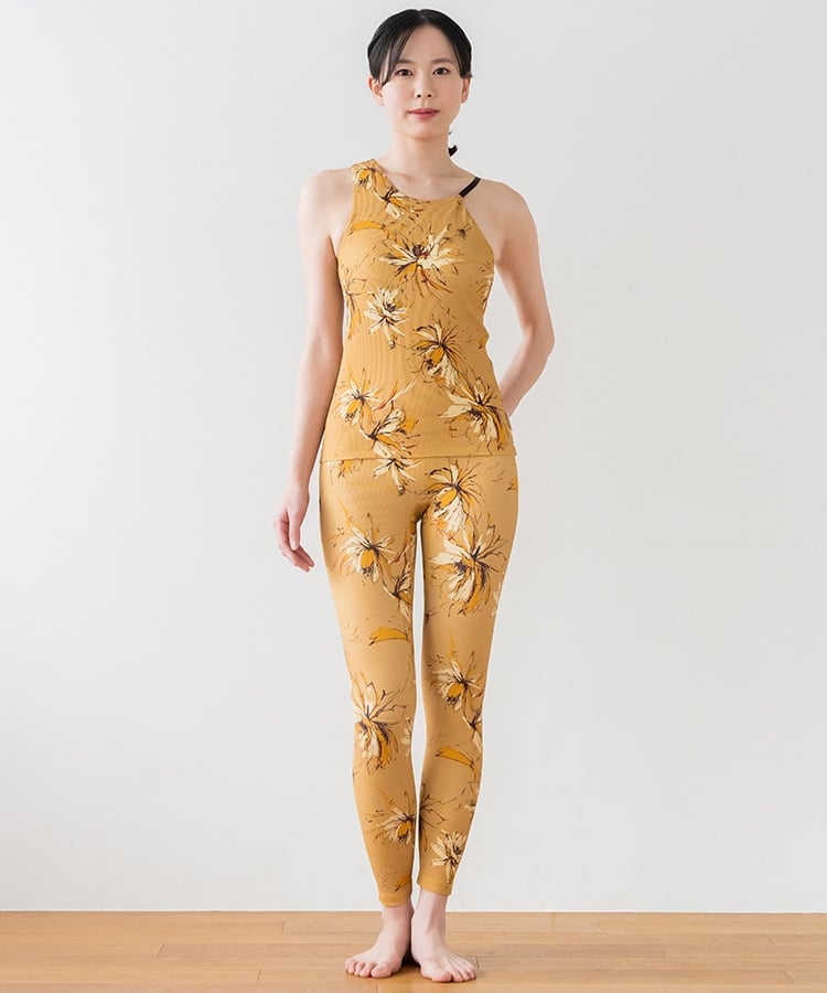 SUKALA】リブBigフラワープリントタンクトップ(XS・S・Mサイズ