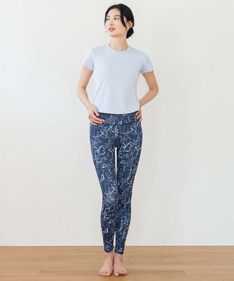 SUKALA】カップ付きTee＆レギンスセットアップ(XSサイズ ブラウン