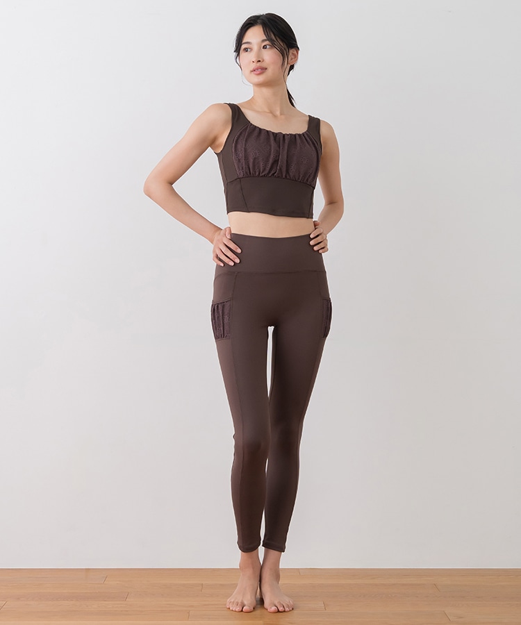 SUKALA】フラワーレースブラトップ(XS・Sサイズ ブラック・ブラウン