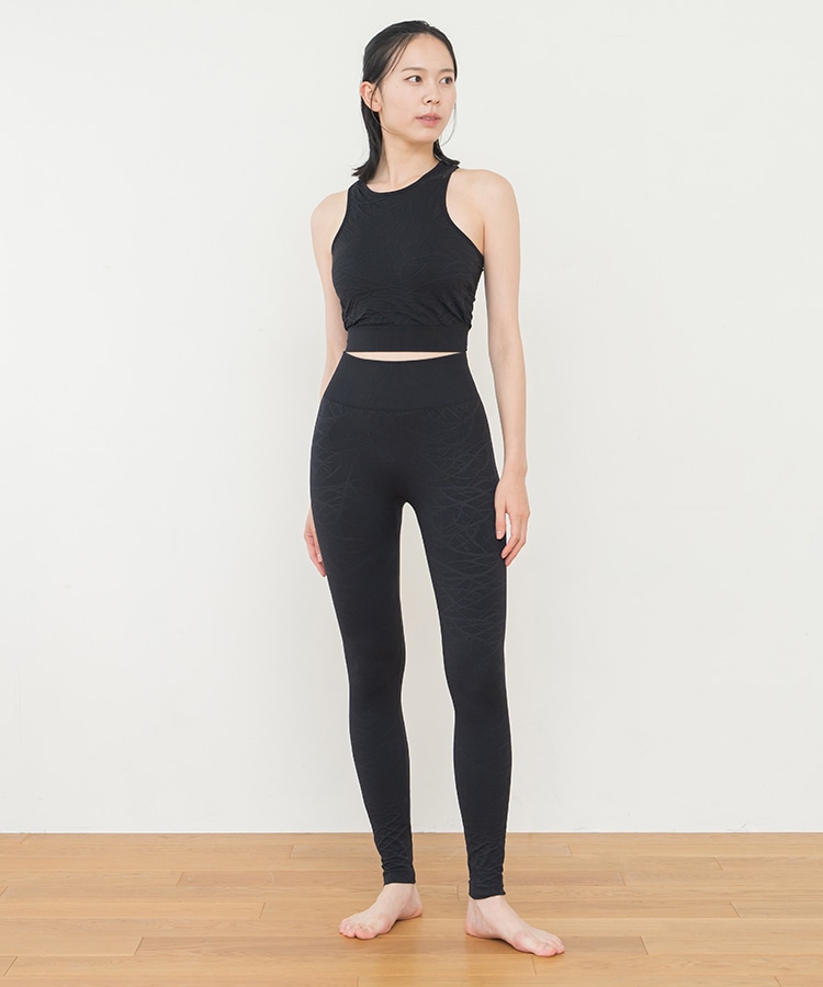 SUKALA】ジオメトリックアクティブレギンス(S・M・Lサイズ スモーク