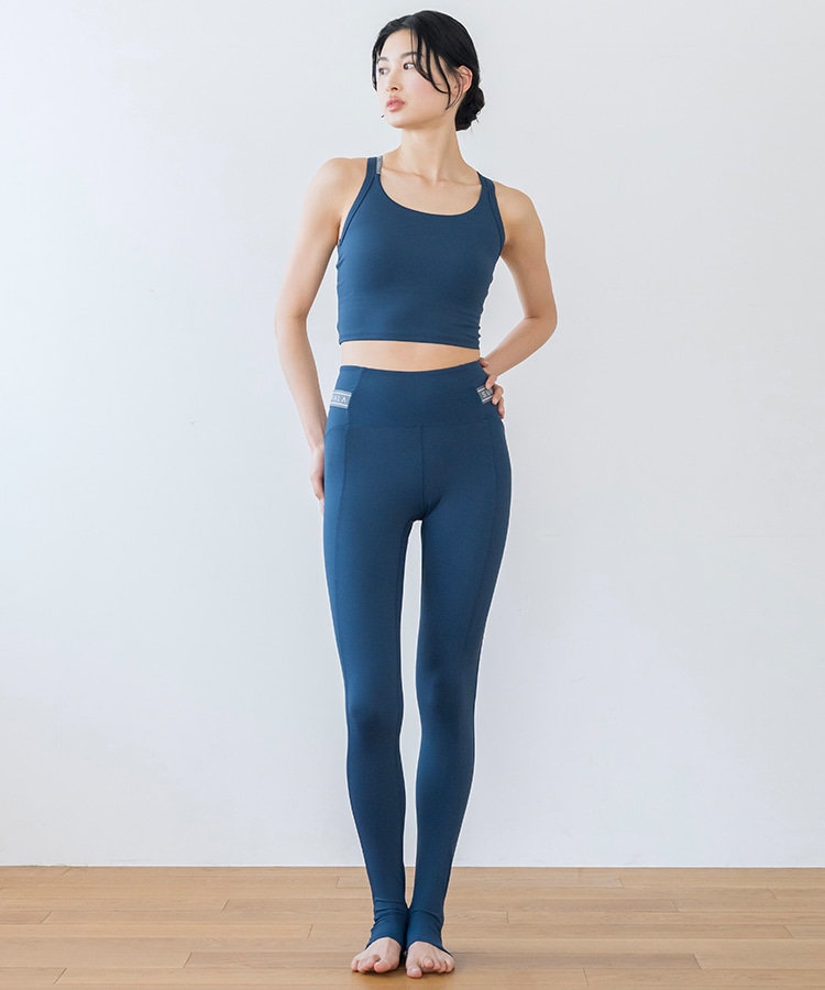 SUKALA】ベーシッククロスロゴブラトップ(XSサイズ ネイビーブルー