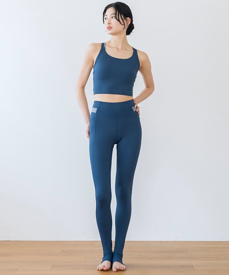 SUKALA】サイドベルトトレンカレギンス(XS・L・LLサイズ ネイビー