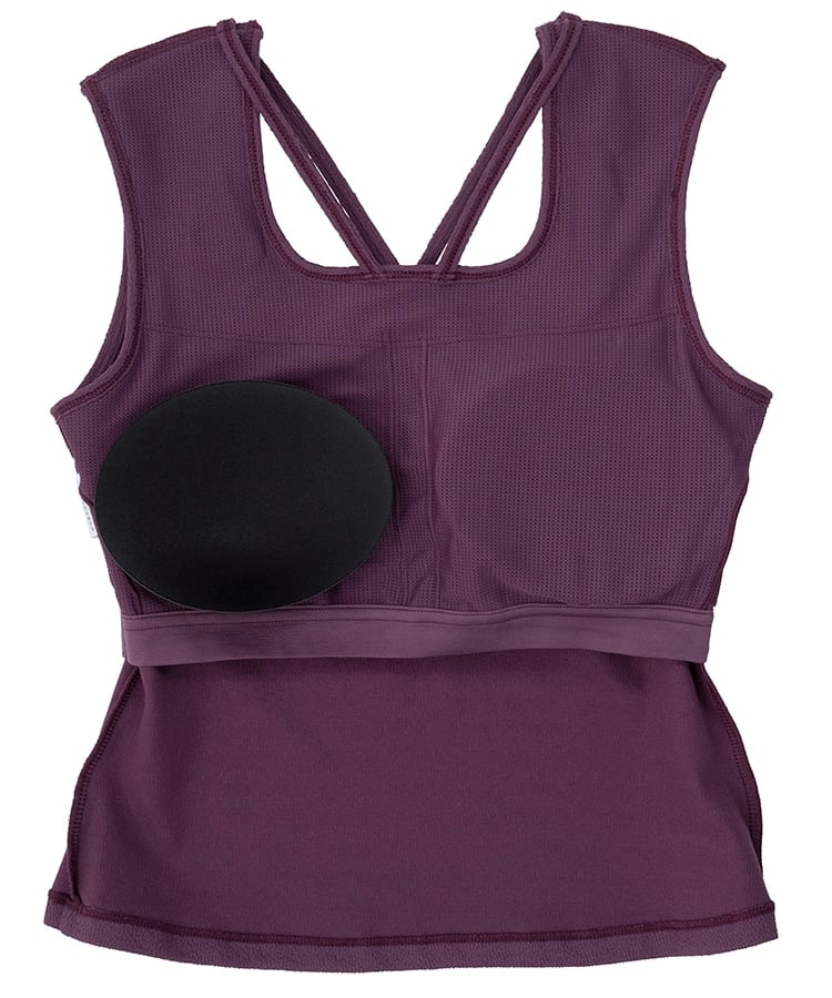 SUKALA】クロスデザインショートタンクトップ(XSサイズ ワイン