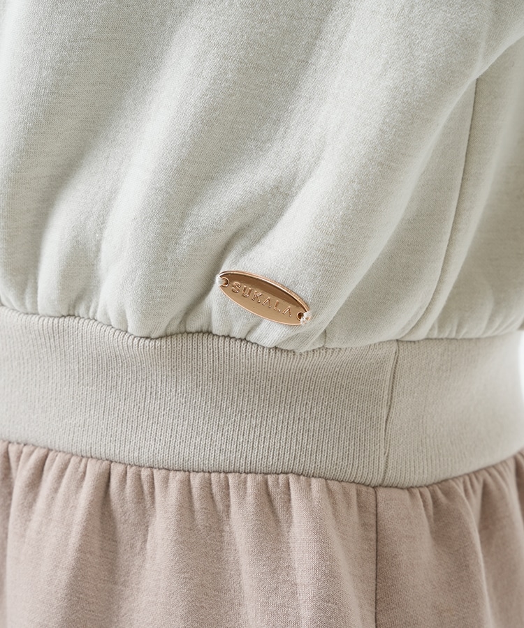 SUKALA】エアーカシュクールワンピース(M・Lサイズ チャコール