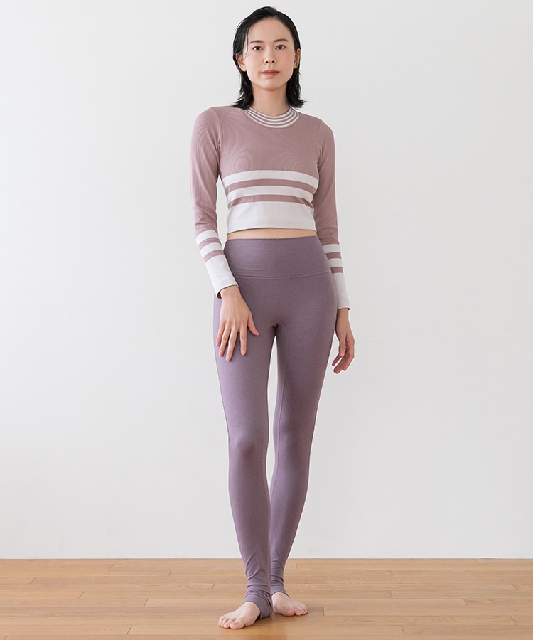 SUKALA】メランジトレンカレギンス(S・M・Lサイズ グレー・ダスティー