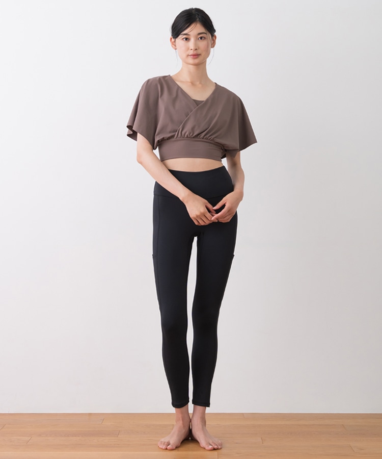 SUKALA】ブラトップ付きバルーンカシュクールトップス(Sサイズ