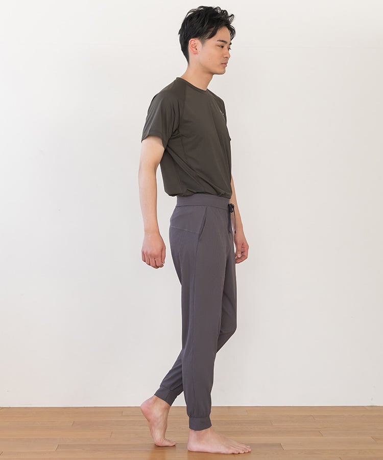 SUKALA】メンズリブヨギーパンツ(M・Lサイズ チャコールグレー