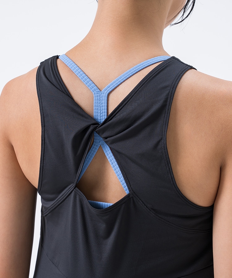 SUKALA】バックツイストセパレートタンクトップ(S・M・Lサイズ ペール