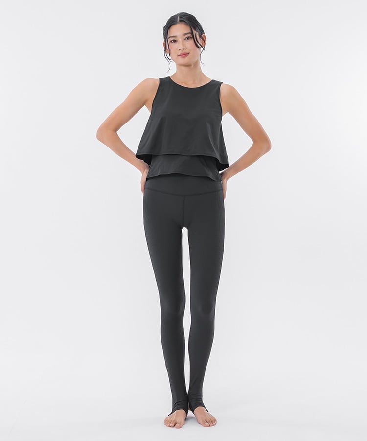 SUKALA】カップ付きフレアタンクトップ(XS・S・Lサイズ ペールイエロー