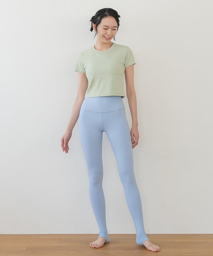 SUKALA】カップ付きクロップドTee(Sサイズ ペールブルー・ボルドー