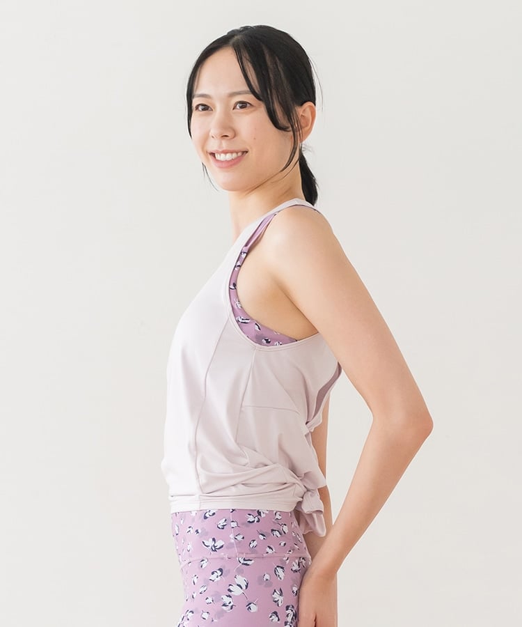 SUKALA】フラワープリントセパレートタンクトップ(XS・Sサイズ